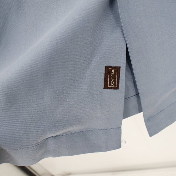 Tommy Bahama shirt Mens Large Harley Davidson Embroidered Silk Short Sleeve blue - Picture 9 of 15